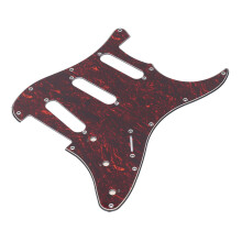 Pickguard Stratocaster a 11 fori, spessore 2,3 mm, dimensioni 284220, rosso