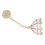 1:12 Deckenlampe Weiß 2,7 cm  10 cm 120 mAh 3