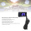 DC12V Water Temp Gauge for Motorbikes LCD Display 16mm Tee Blue Backlight 7