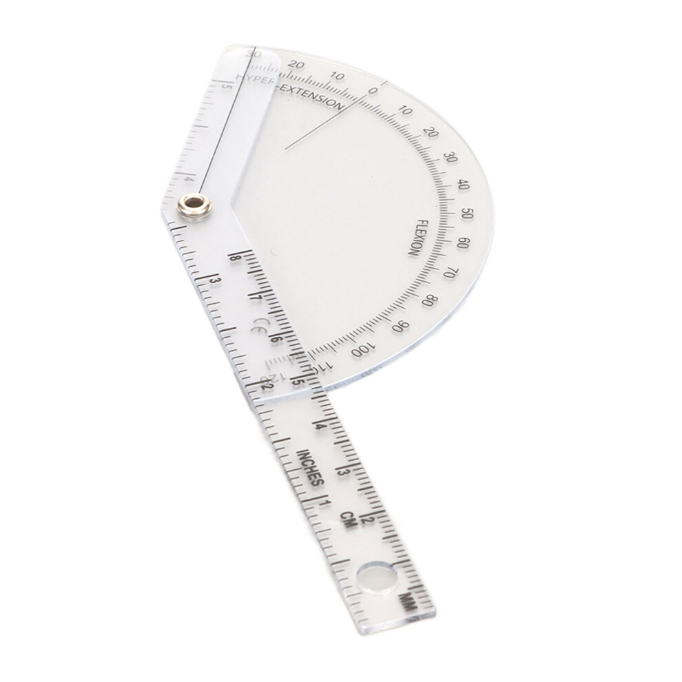 Plastic 120 Orthopedic Protractor - Clear Scale for Spine & Joint Assessment