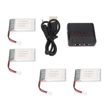 4PCS 903048 3.7V 2000mAh Lithium Battery with Charger for RC Drones