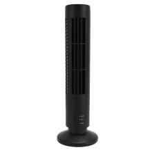 Kühlturm-Ventilator ABS USB, kabelloser, geräuscharmer tragbarer Tischventilator ohne Flügel, mit 2 Geschwindigkeiten für Heim- und Schlafz