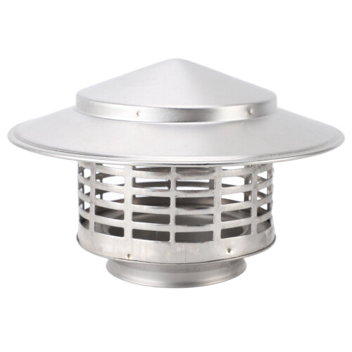 Cap en acier inoxydable, cône de cheminée extérieur 9,91oz 2