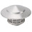 Cap en acier inoxydable, cône de cheminée extérieur 9,91oz 16