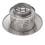 Cap en acier inoxydable, cône de cheminée extérieur 9,91oz 12