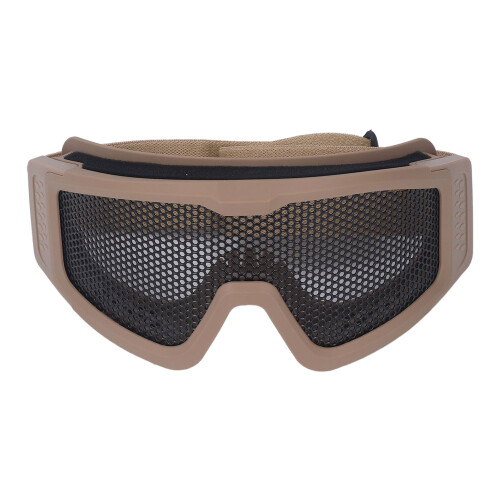 Schutzbrille Einheitsgröße braunes Eisen-Mesh, atmungsaktiv 1