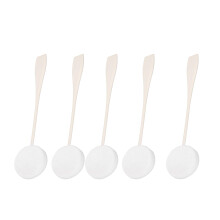 5 Stück Langstiel-Lotionapplikator PVA-Puff Weiß