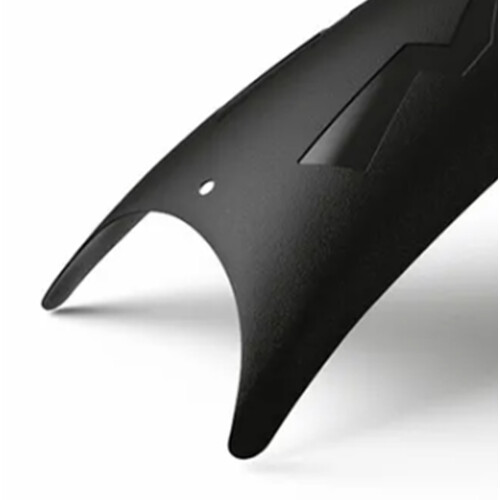 Motorrad-Frontschutzblech 200g 25x13cm Schwarz