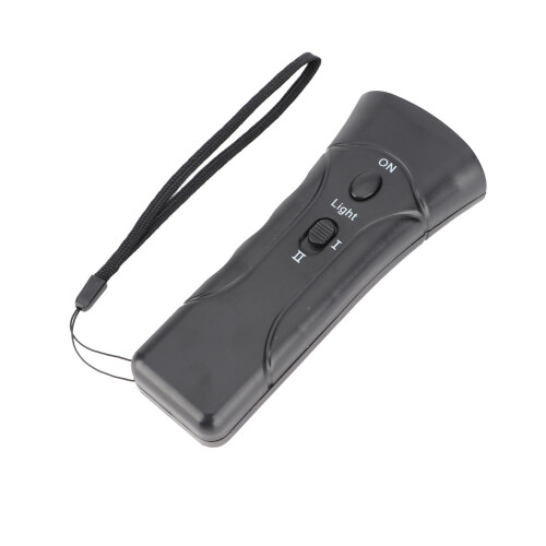 Double Head Ultrasonic Dog Bark Control Device, Black, 13.7x5.5x2.5cm