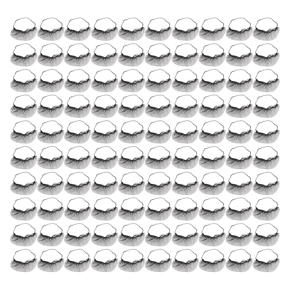 Black 100pcs Beard Protectors Disposable Nylon Breath Guard Nets Breathable