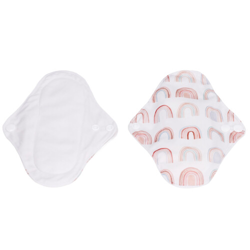 Waschbare Menstruationsbinde - 20  15 cm, regenbogenfarben, saugfähig