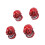 4er-Pack Schädel-Design Ventilkappen - 7 mm Universalpassform 14