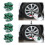 4 pièces de capuchons de valve de pneu style crâne 7 mm vert 1