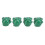 4 pièces de capuchons de valve de pneu style crâne 7 mm vert 7