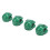 4 pièces de capuchons de valve de pneu style crâne 7 mm vert 11