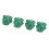 4 pièces de capuchons de valve de pneu style crâne 7 mm vert 9