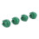 4 pièces de capuchons de valve de pneu style crâne 7 mm vert 12