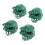 4 pièces de capuchons de valve de pneu style crâne 7 mm vert 13
