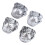 Tapones de válvula estilo calavera, 4 piezas, universal de 7 mm 12