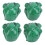 4 pièces de capuchons de valve de pneu style crâne 7 mm vert 10