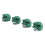 4 pièces de capuchons de valve de pneu style crâne 7 mm vert 16