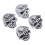Tapones de válvula estilo calavera, 4 piezas, universal de 7 mm 15