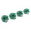 4 pièces de capuchons de valve de pneu style crâne 7 mm vert 14