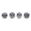 Tapones de válvula estilo calavera, 4 piezas, universal de 7 mm 1