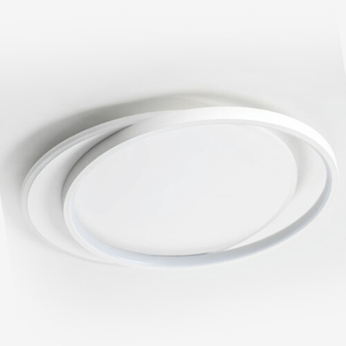 Flush Mount Ceiling Light with Remote, Stepless Dimming, Modern Circular 3600g