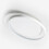 Flush Mount Ceiling Light with Remote, Stepless Dimming, Modern Circular 3600g 12