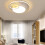 Stepless Dimmable Round LED Ceiling Light 18W, 12in, Remote Control 9