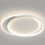 Flush Mount Ceiling Light with Remote, Stepless Dimming, Modern Circular 3600g 5