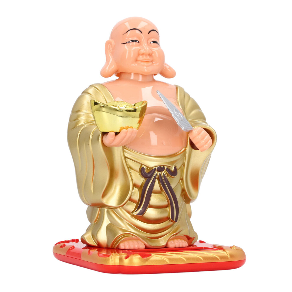 Solar-Powered Maitreya Buddha Ornament for Home and Office Decor-image-OPC-PJBDJD5-NEW