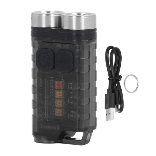 Mini Keychain Flashlight 900LM 12 Modes Waterproof IP65 Small 56mm 2