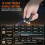 Mini Keychain Flashlight 900LM 12 Modes Waterproof IP65 Small 56mm 12