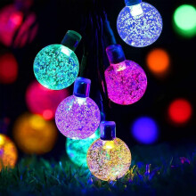 (100LED 12M/39FT , Multi-coloured) Solar String Lights Outdoor Waterproof,Solar Garden Lights,8 Mode Outdoor/Indoor Solar Fairy Lights for Garden, Party, Home, Tree, Festival Decoration