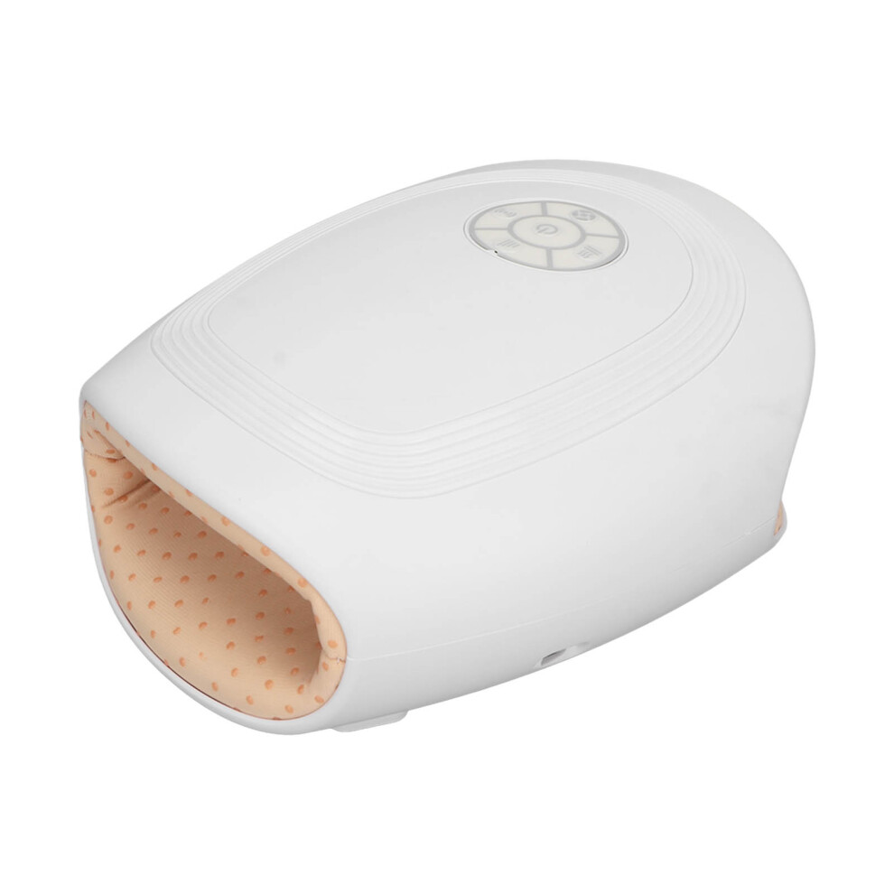 White Gasbag Hand Massager With Heat For Circulation And Pain Relief