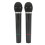 Wireless Microphone 2.4G Handheld Dual Mic 32.8ft Range for Karaoke 12