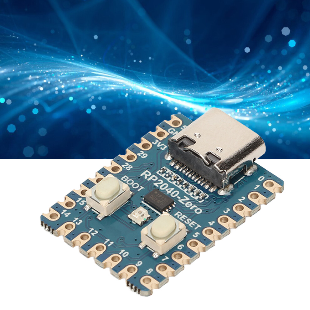 Compact RP2040 Microcontroller Board Dual Core Support C C++ Python Compatible