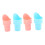 4pcs Reusable Ice Cream Cone Holders, Pink & Blue, 100x53mm 1