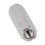 10Pcs M8x1.25 Stainless Steel Hex Coupling Nuts, Silver, L45mm 5