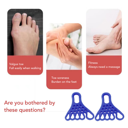 Toe & Foot Stretching Tool for Muscle Relaxation Valgus Blue 2