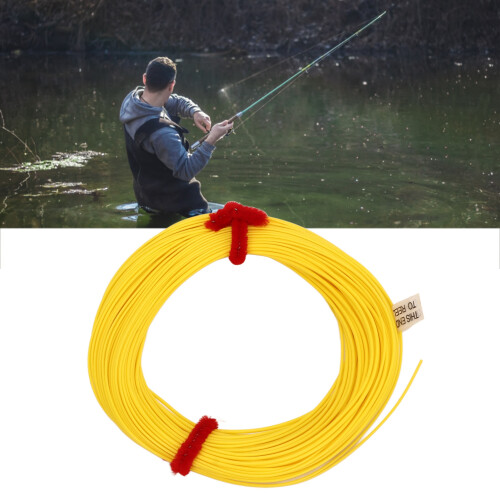 30m Yellow Heavy Load Fly Fishing Line with High Tech Coating