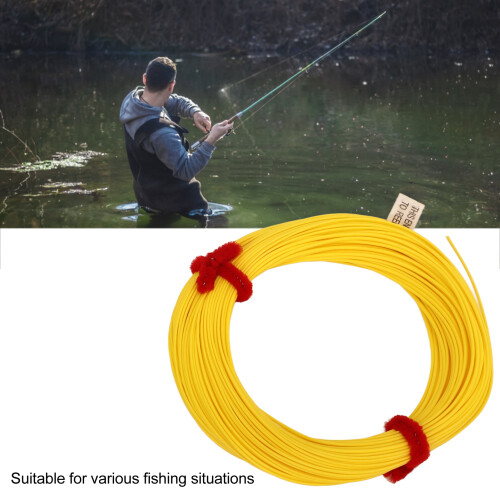 30m Yellow Heavy Load Fly Fishing Line with High Tech Coating 2