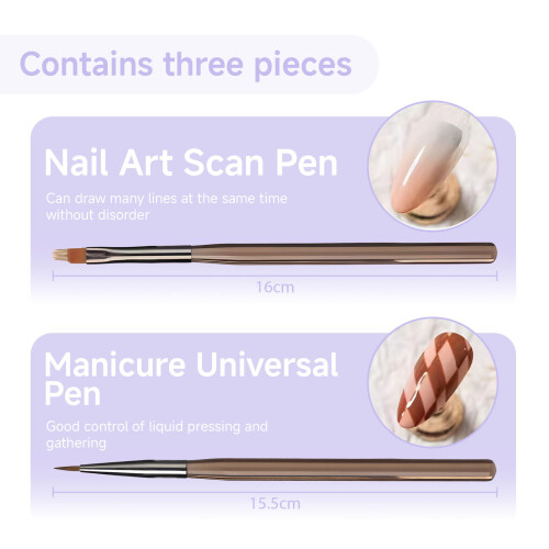2-Box Nagelkunst-Pinsel-Set: Blumen-Verlauf-Set 2
