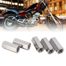 5Pcs M12 Stainless Steel Anti-Corrosion Hex Coupling Nuts, Silver