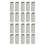 304 SS Rust-Proof M5 Hex Coupling Nuts 20Pcs Threaded Silver Set 14