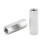 20 Pcs M5 x 0.8 Stainless Steel Hex Coupling Nut L25mm Rustproof Connector Set 6