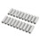 20 Pcs M5 x 0.8 Stainless Steel Hex Coupling Nut L25mm Rustproof Connector Set 1