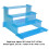Scaffale in plastica a 4 ripiani, colorato, 24x24x14,5 cm 2